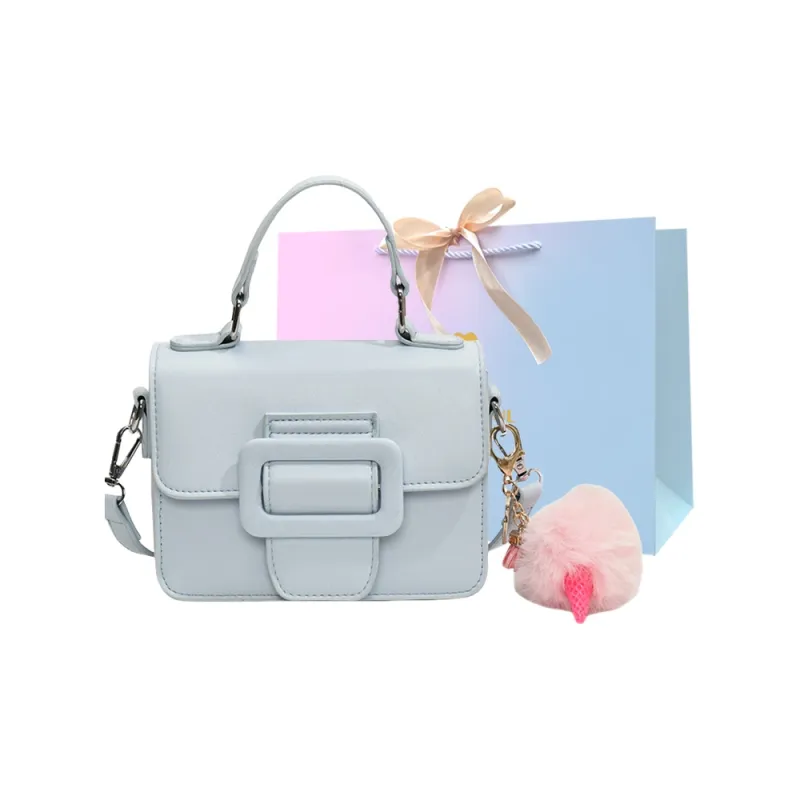 SUPERCUTE PU Satchel Bag Portable Crossbody Bag Shoulder Bag Women's White/Black/Blue/Pink-12