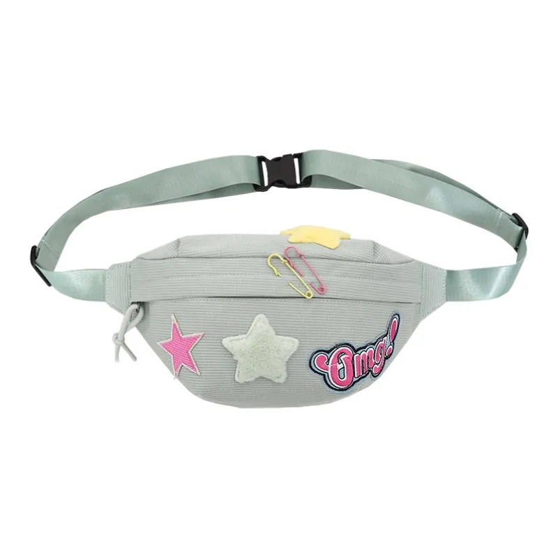 MOK Nylon Sling Bag Regular Unisex Ecru/Black/Pink/Yellow/Green-14
