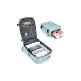 Light Blue Upgraded (with Wet-Dry Separation Pocket, Individual Shoe Compartment, and Individual Laptop Compartment)