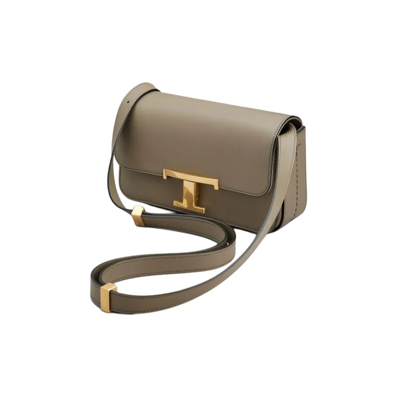 TOD'S T Timeless Logo Plaque Shoulder Bag-1