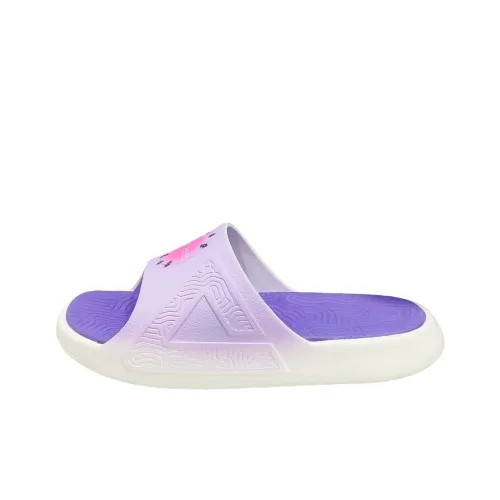 PEAK State Pole Guochuang Slippers Slide Slippers Unisex Off White/Purple