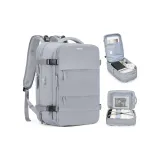 Gray Expansion Version (with Wet-Dry Separation Pocket, Individual Shoe Compartment, and Individual Laptop Compartment)