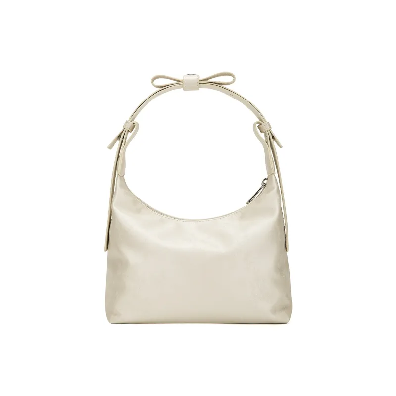 MEXICAN Polyurethane Leather Crescent Bag, Banquet Shoulder Bag, Handbag Regular Women's Pink/Silver/Ecru-10
