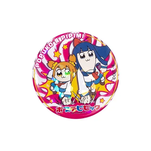 Crooked Melon Production Pop Team Epic And Pipi Mei Authentic Authorized Round Badge Badges-14