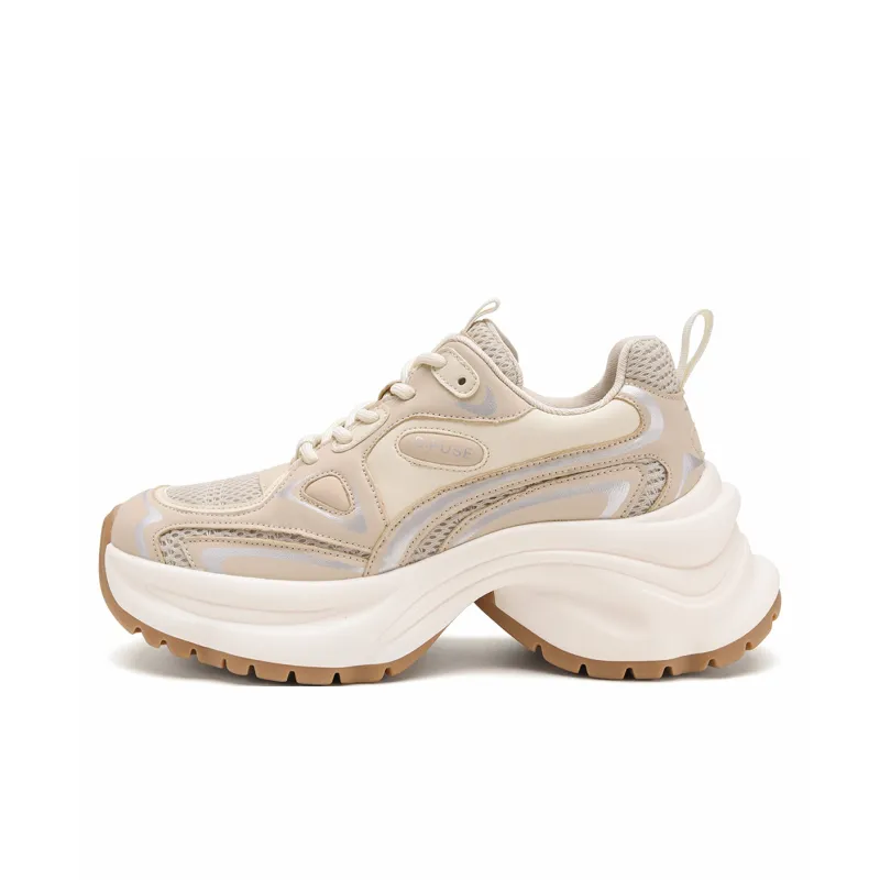 D:FUSE SCANDINAVIA Cushioned Slip-Resistant Abrasion-Resistant Low-Top Chunky Sneakers Women's-3
