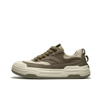 JIPIAO Low-Top Canvas Shoes Unisex White Khaki Please Order One Size Down