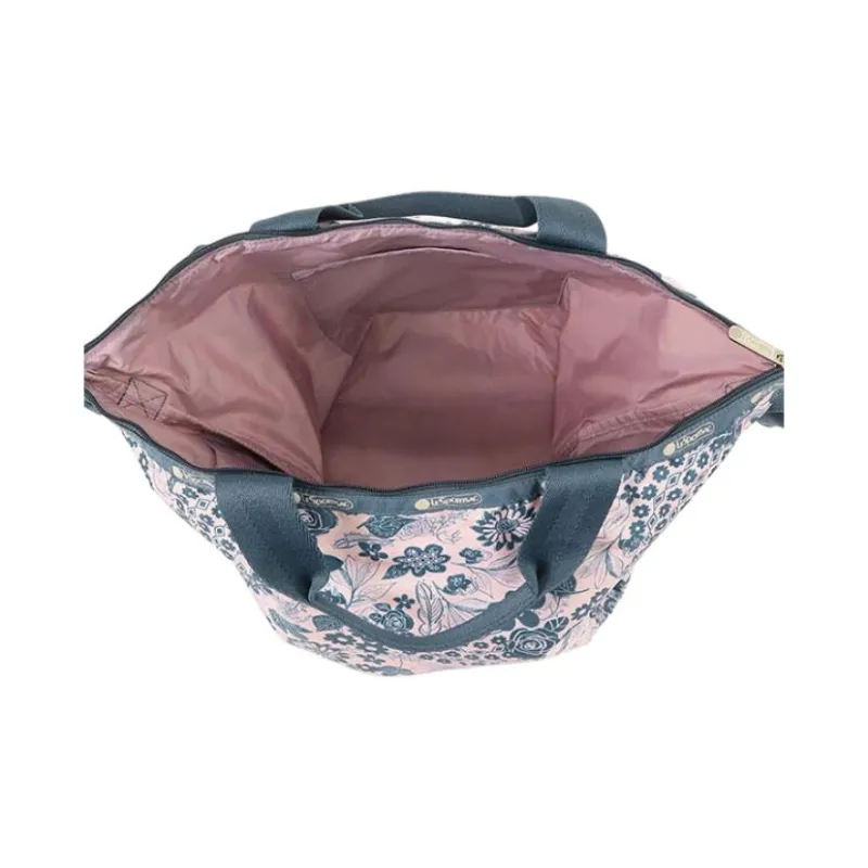LeSportsac Nylon Tote Bag Shopping Bag Shoulder Bag Crossbody Bag Handbag Women's Pink & Blue-4