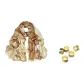 Beige Yellow+Random Silk Scarf Buckle