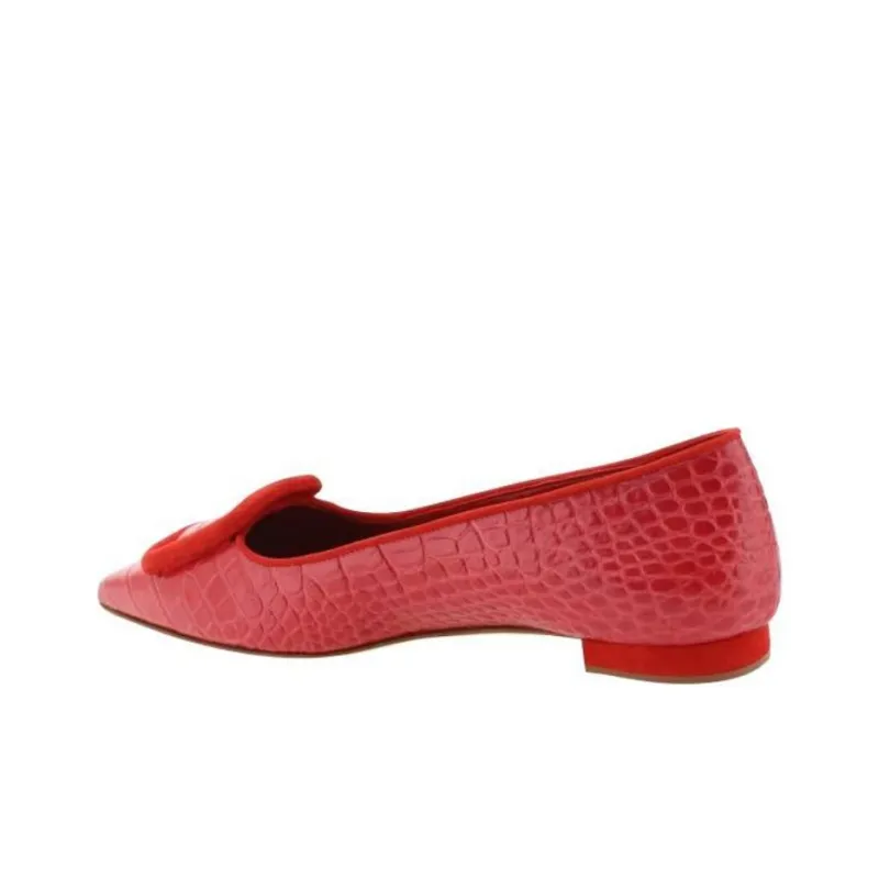 MANOLO BLAHNIK Maysale Casual Single Shoes Women's Red-3