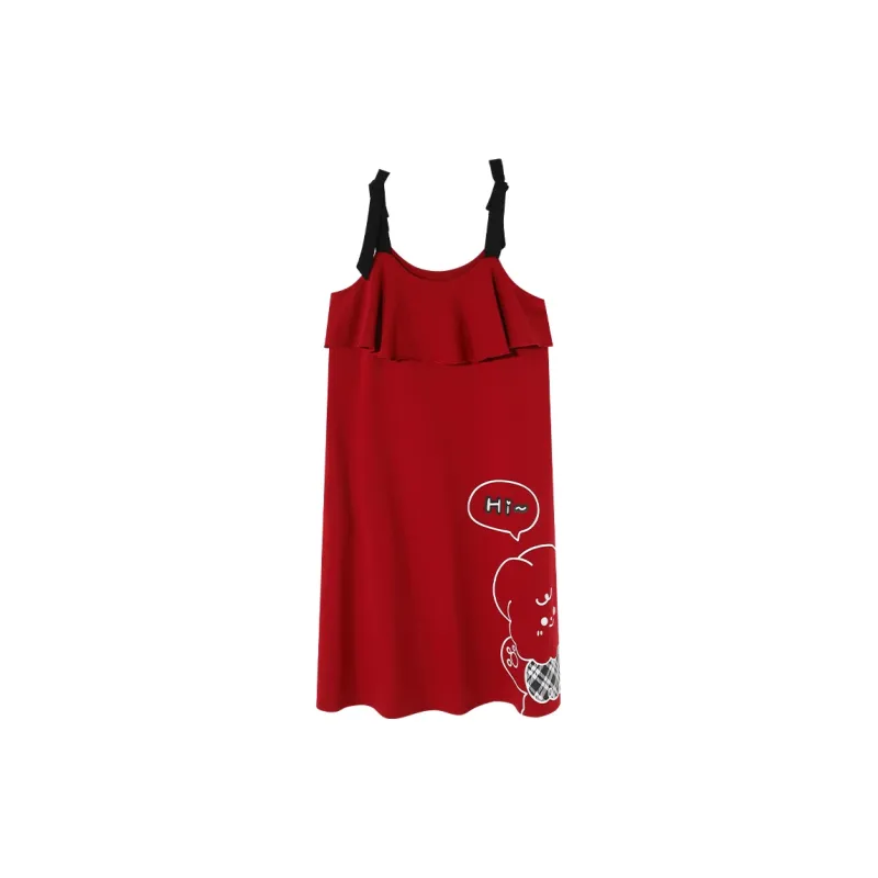 Montagut Nightgown Summer Women's China Red-0