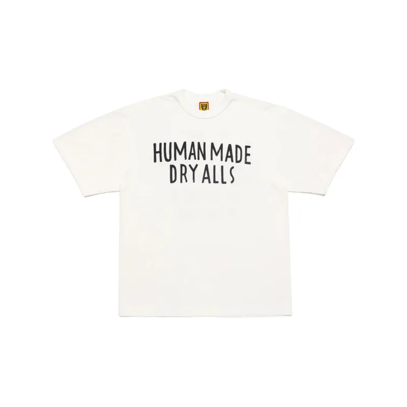 HUMAN MADE Drop Shoulder Sleeve T-Shirt Unisex White-1