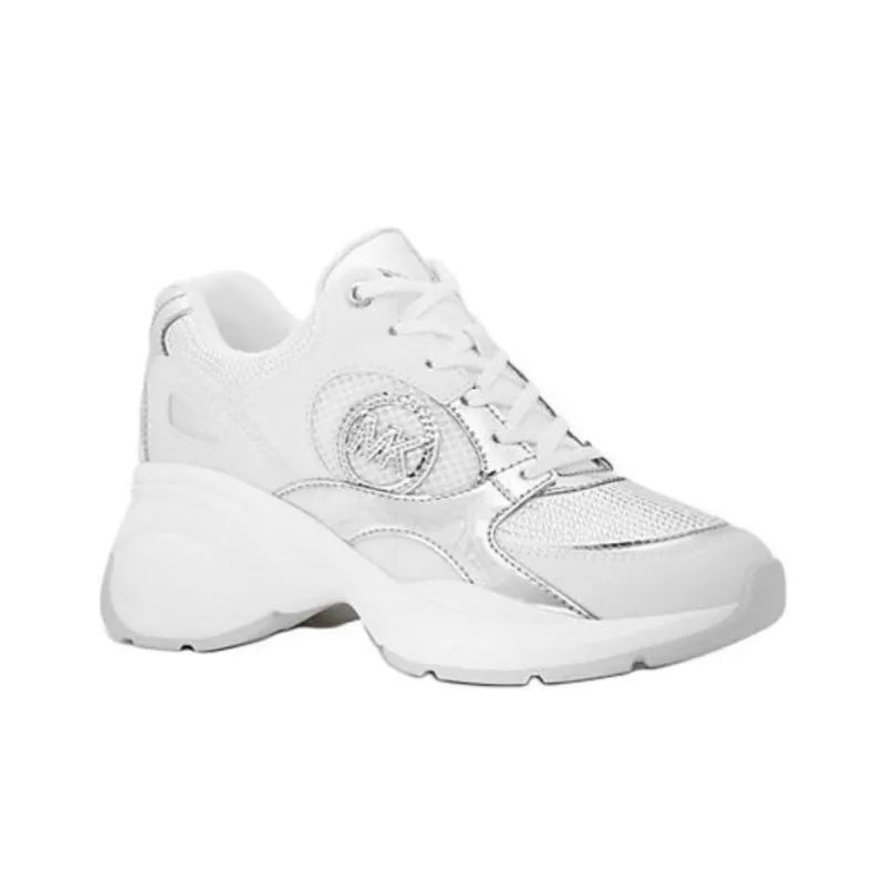 MICHAEL KORS Zuma Low-Top Casual Shoes 6.9cm Women's Silver White-2