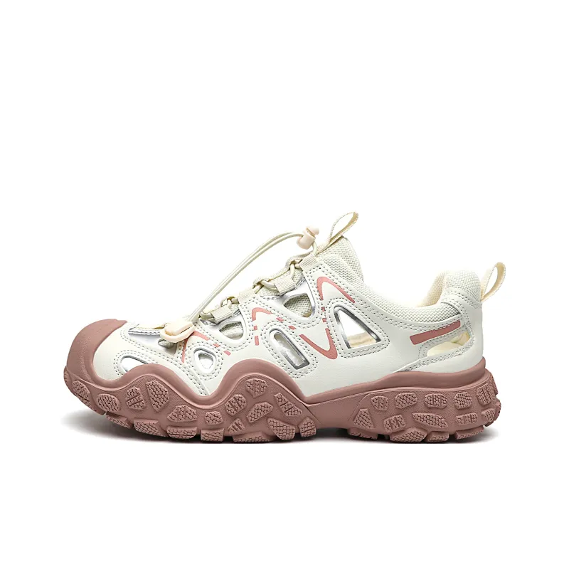 ORD Height Increasing Wear Resistant Lightweight Slip Resistant Casual Shoes Women's Pink-0