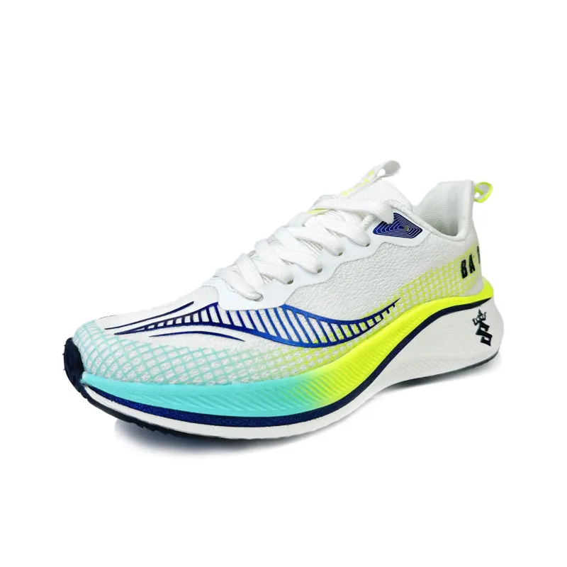 BAGE Low Top Running Shoes Unisex White Ice Green-1