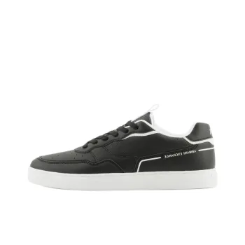 ARMANI EXCHANGEAE Low Top Skateboard Shoes Men's Black White