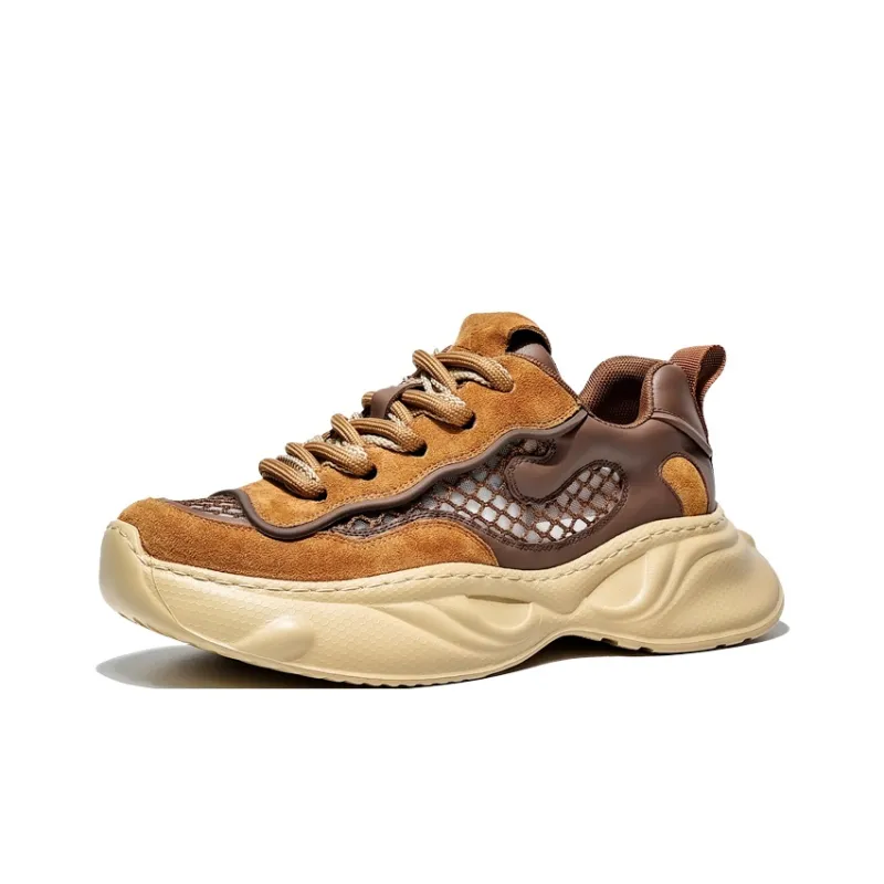 MOERBAI Wear Resistant Breathable Lightweight Height Increasing Low Top Casual Shoes Unisex-14