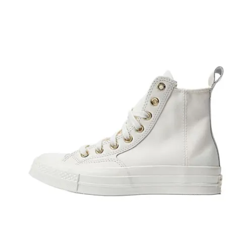 Converse Chuck Taylor All Star Skateboard Shoes Unisex High-Top White/Gold