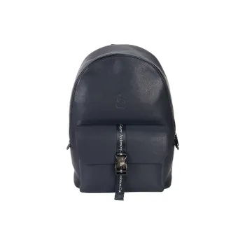 The British Museum Synthetic Leather Travel Bags Backpack Regular Unisex Royal Blue