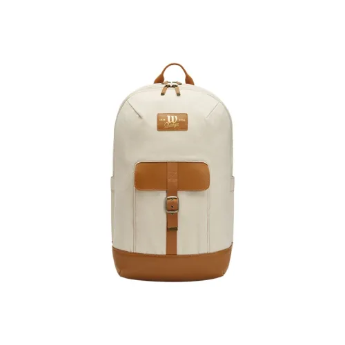 Wilson Tennis Backpack All Scenarios Unisex Holds 2 Rackets Independent Shoe Compartment Ecru
