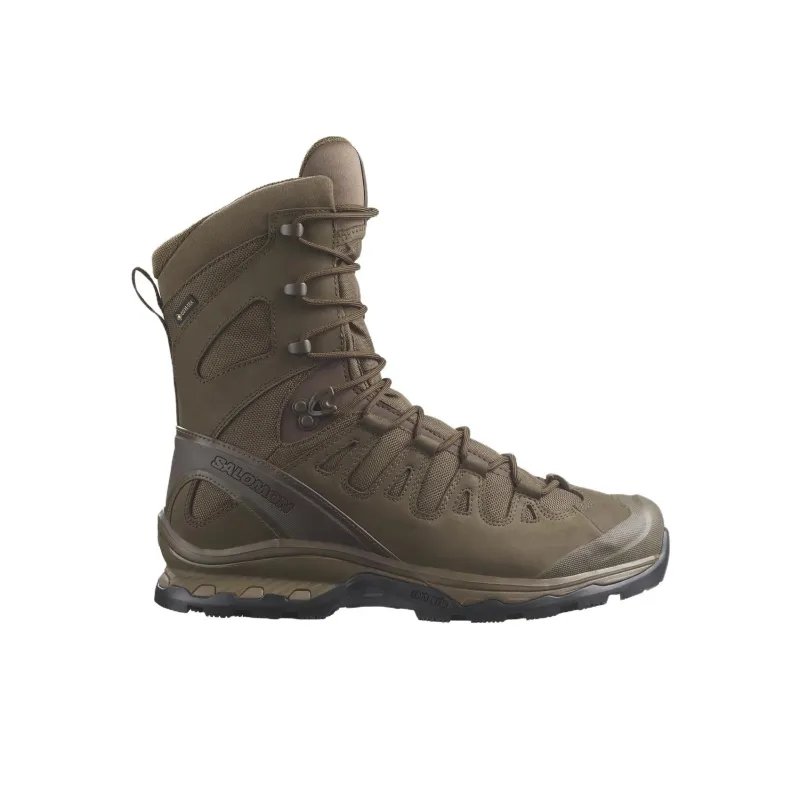 SALOMON QUEST 4D FORCES 2 Anti-Slip Wear-Resistant High-Top Hiking Shoes Unisex Earth Brown-1