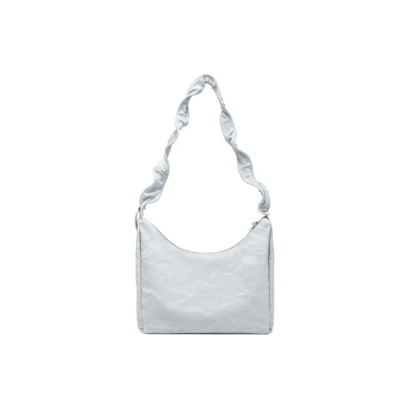 MEXICAN Polyurethane Shoulder Bag Women's Gray Blue/Light Pink/Silver Gray/Light Apricot-1