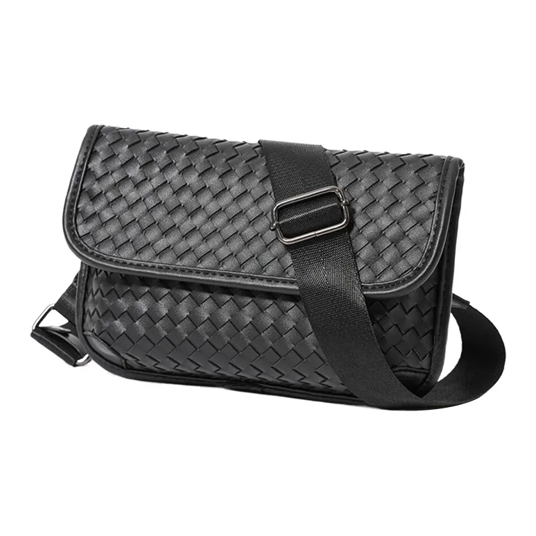CARTELO PVC Small Square Bag Shoulder Bag Crossbody Bag Cell Phone Pouch Large Size Unisex Black-1