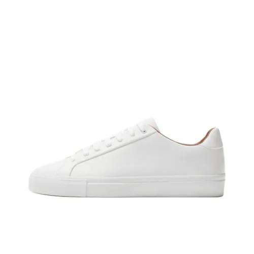 ZARA Skateboard Shoes Men Low-Top White