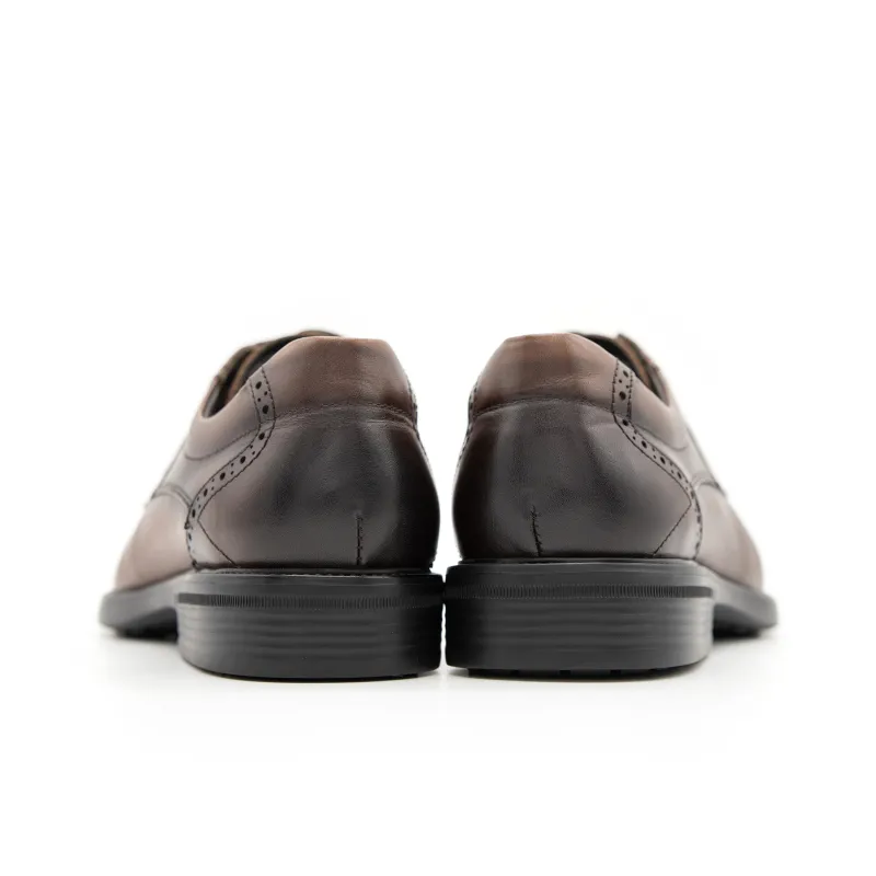Satchi Dress Shoes Men Low Top Brown-4