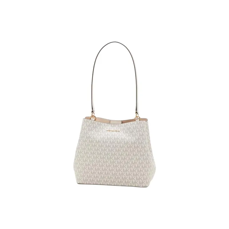 MICHAEL KORS Artificial Leather Bucket Bag, Handbag, Shoulder Bag Women's Vanilla White & Milk White-1