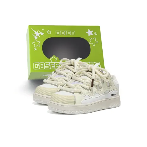 BEIER Skateboard Shoes Unisex Low-Top White