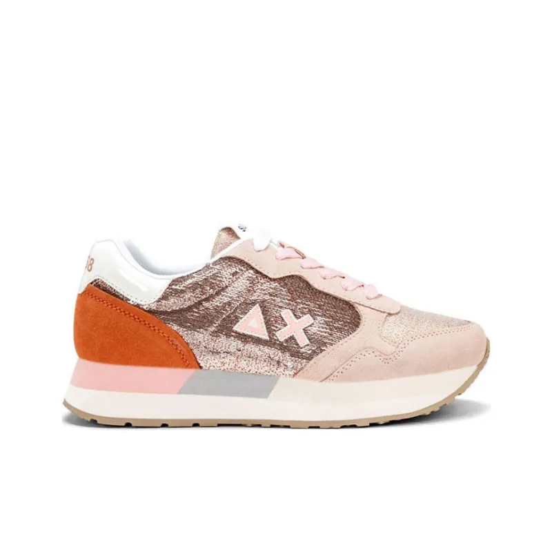 SUN68 Low Top Casual Shoes Women's Dusty Pink-1
