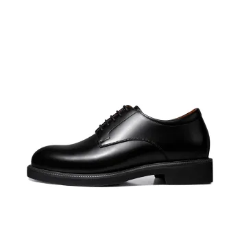 Zuti British Style Shiny Derby Shoes Dress Shoes Men's Black