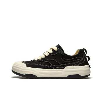 JIPIAO Low-Top Canvas Shoes Unisex Black Please Order One Size Down