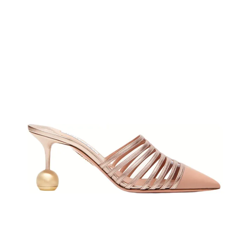 AQUAZZURA Wrap-toe Slippers Women's Pink-1