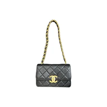 CHANEL 19Bag Leather Handbag, Shoulder Bag Women's Black