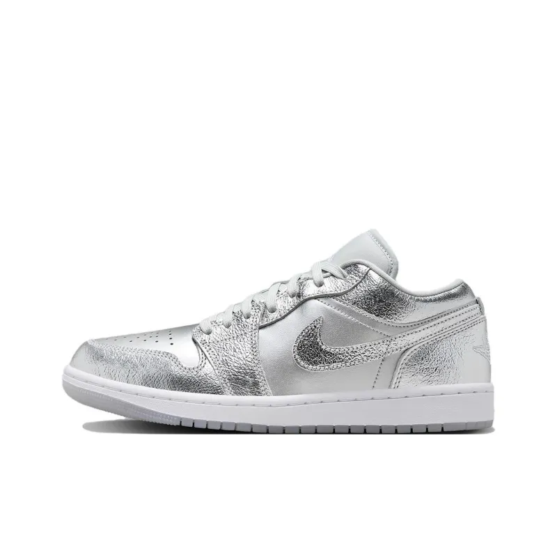 Jordan 1 Low SE Metallic Silver Women's-0