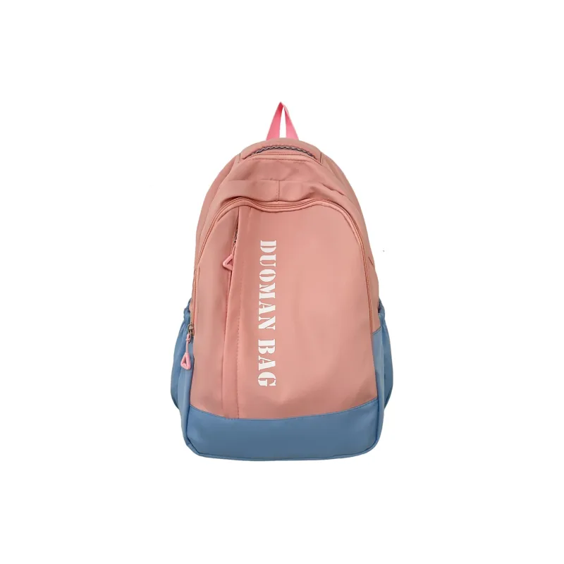 OURFUN Nylon Backpack Unisex White/Gray/Black/Blue/Pink-7