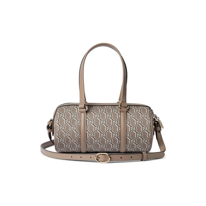 GUCCI Printed Leather Portable Crossbody Bag, Shoulder Bag Women's Taupe-3