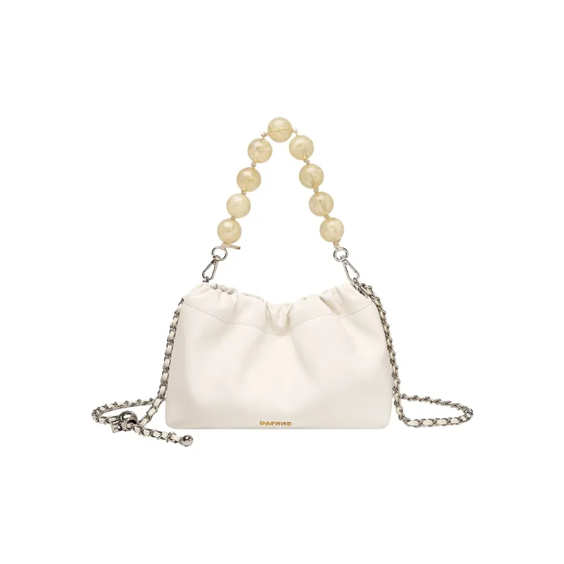 DAPHNE Pu Handbag, Shoulder Bag Women's Ecru/Silver/Green-0