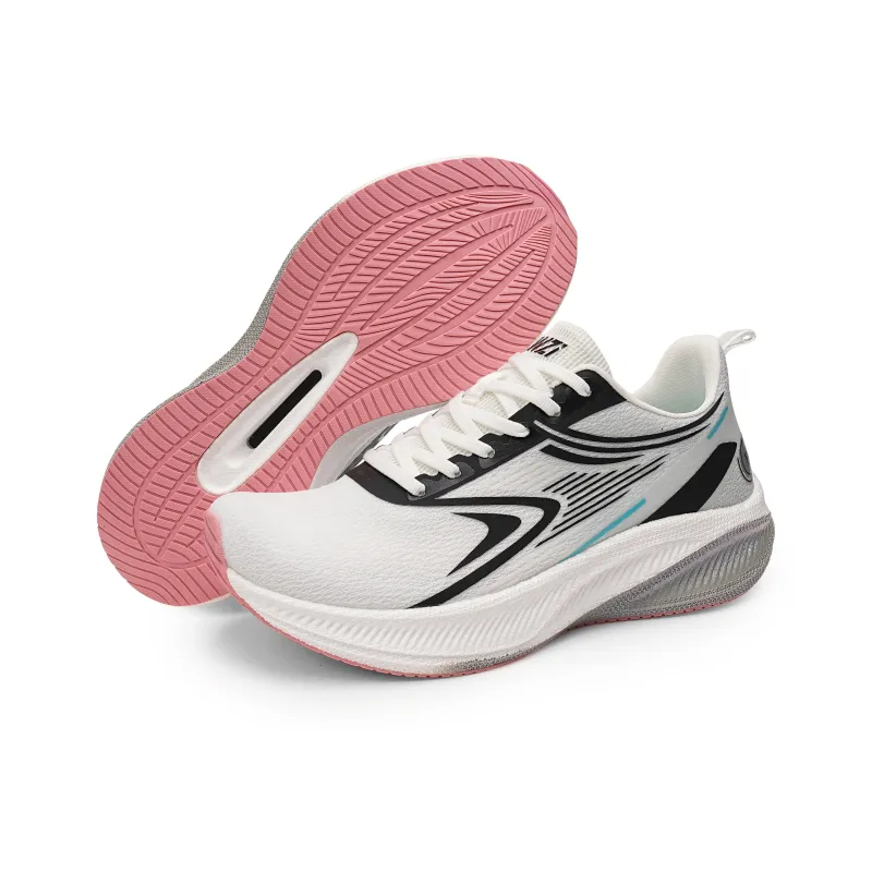 IWZI Running Shoes Unisex Neon White Black Full Palm Like Latex Sole-4