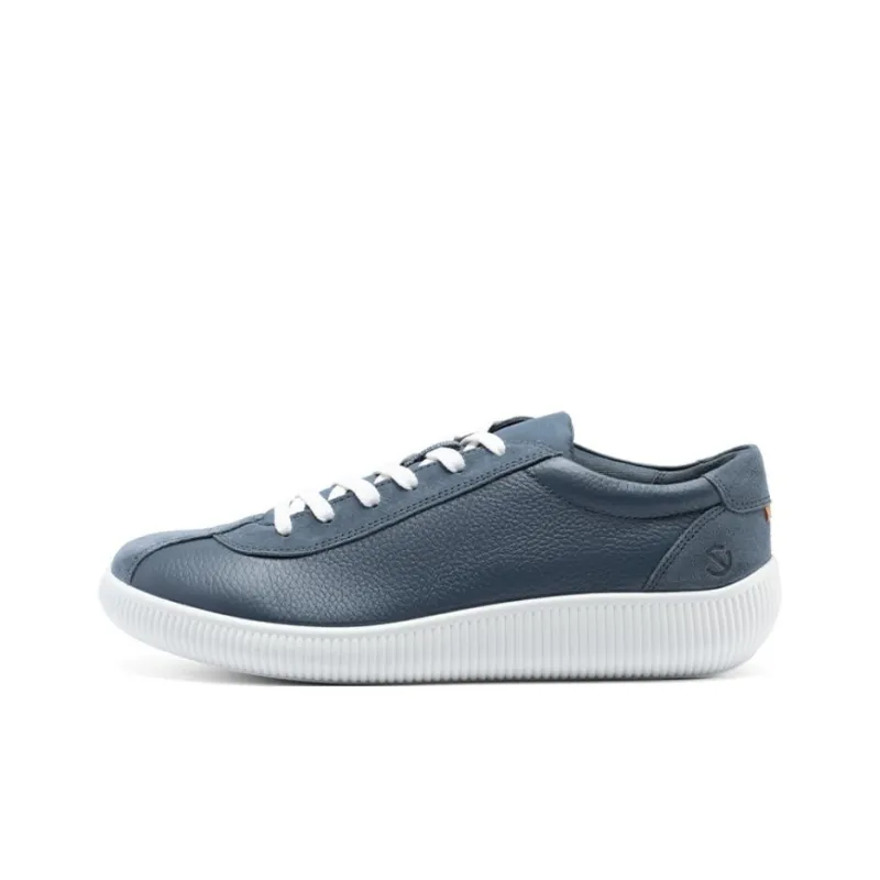 Ecco Low Top Casual Shoes Men's Blue Gray-0