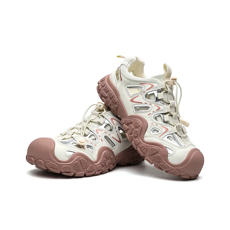 ORD Height Increasing Wear Resistant Lightweight Slip Resistant Casual Shoes Women's Pink-2