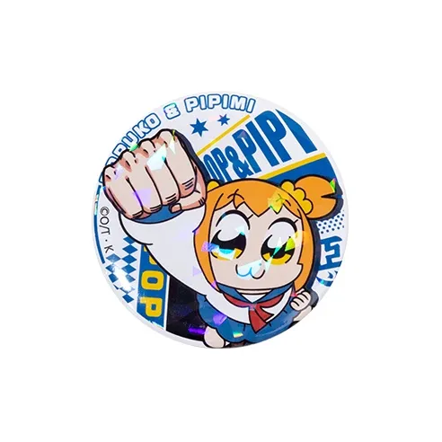 Crooked Melon Production Pop Team Epic And Pipi Mei Authentic Authorized Round Badge Badges-16