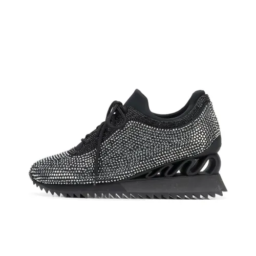 Le Silla Reiko Wave Crystal-embellished Sneakers