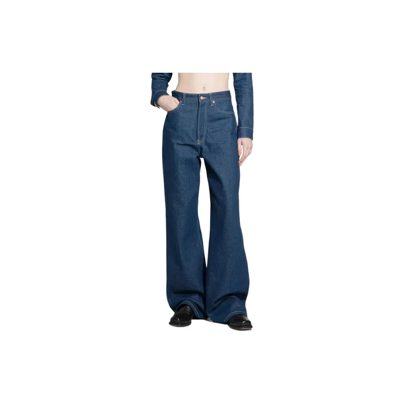 Jean Paul Gaultier Madonna Inspired Denim Pant 'Indigo/Tabac'-2