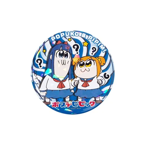 Crooked Melon Production Pop Team Epic And Pipi Mei Authentic Authorized Round Badge Badges-12