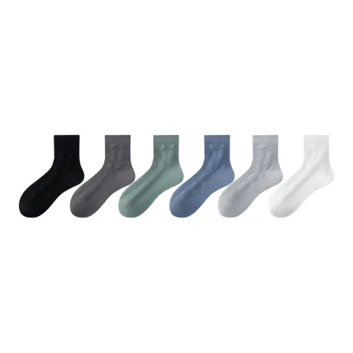 MIIOW Mid-Calf Socks Men's Combo Set