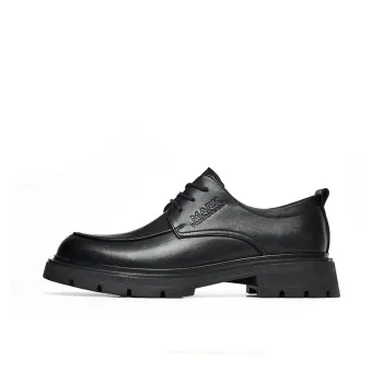 FAIRWHALE Dress Shoes Men Low Top Black/Brown