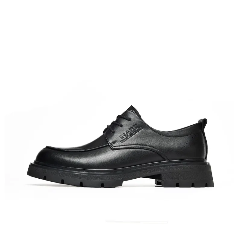 FAIRWHALE Dress Shoes Men Low Top Black/Brown-0