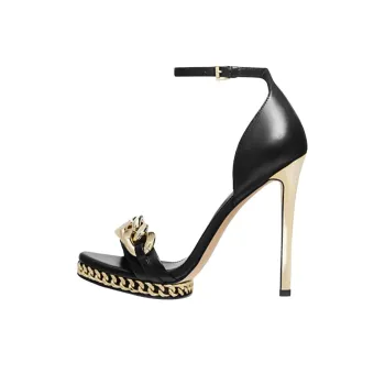 MICHAEL KORS Jordyn Strap Sandals 12cm Women's Black